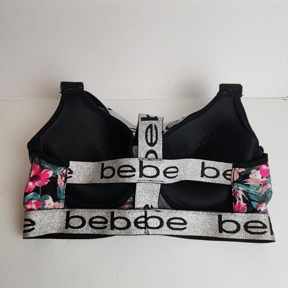 bebe | Tropical Print | Racerback Sports Bra | Size Large - Picture 4 of 8